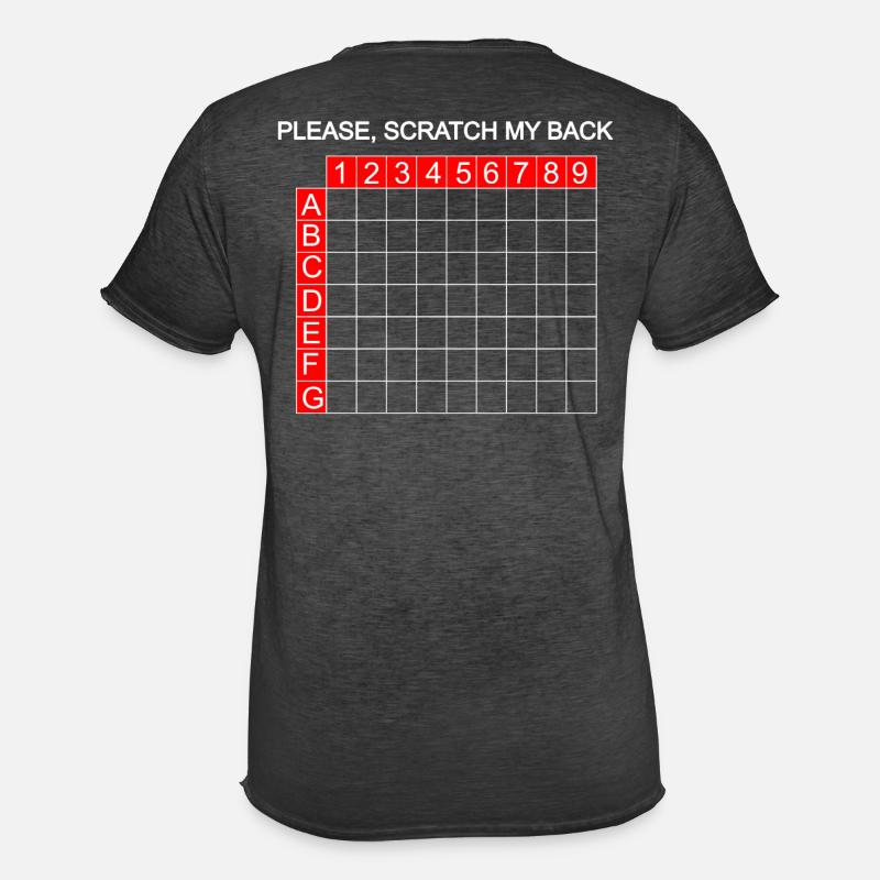 Scratch - Please scratch here - Men's Vintage T-Shirt - washed black
