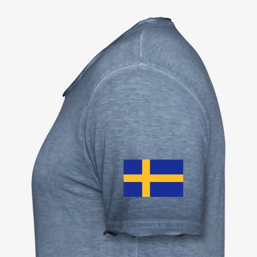 Svenska flaggan - Swedish Flag - Vintage-T-shirt herr