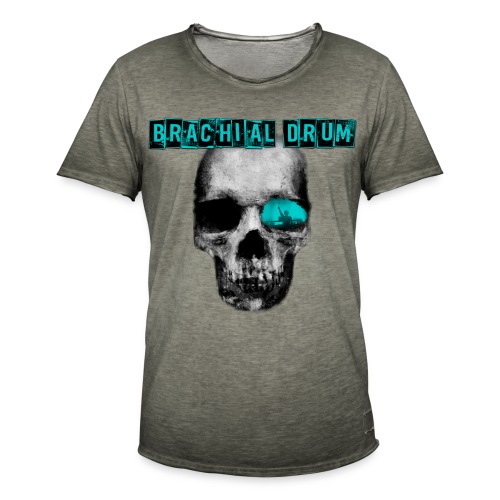 Brachial Drum Logo / D&B - Männer Vintage T-Shirt