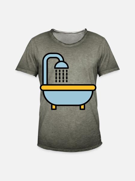Baignoire - T-shirt vintage Homme - vintage kaki