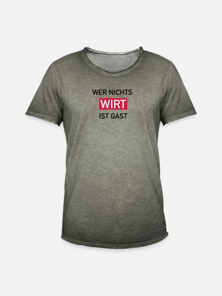 Wer nichts wirt - Männer Vintage T-Shirt - Vintage Khaki