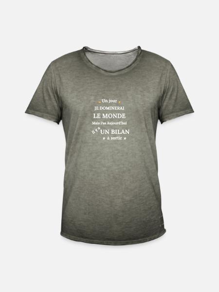 Comptable Comptabilité Métier - T-shirt vintage Homme - vintage kaki