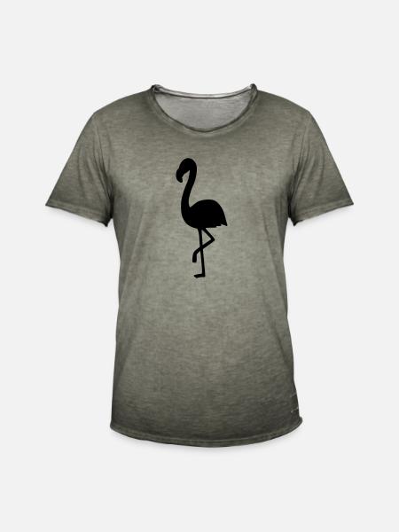 Flamingo 2 - Männer Vintage T-Shirt - Vintage Khaki