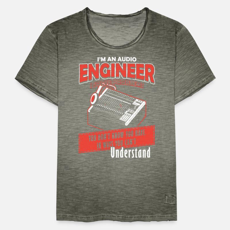 Audio Engineer Solve Problem Tontechniker Männer Vintage T-Shirt