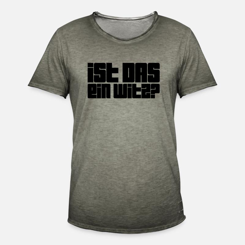 soll das witzig sein? - Männer Vintage T-Shirt - Vintage Khaki