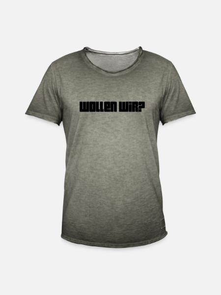 hast du Lust? - Männer Vintage T-Shirt - Vintage Khaki