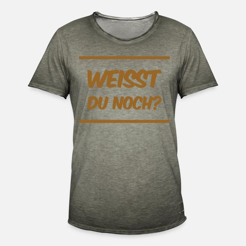 erinnerst du dich daran? - Männer Vintage T-Shirt - Vintage Khaki