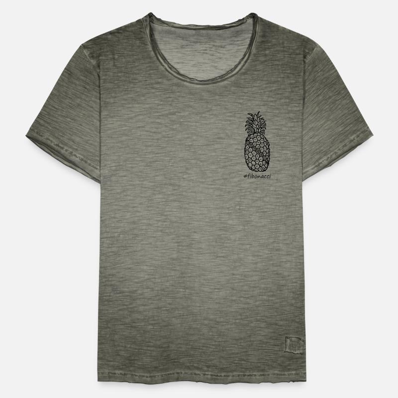 Fibonacci Ananas Männer Vintage T-Shirt
