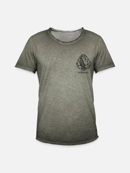 Fibonacci artichoke - Men's Vintage T-Shirt - vintage khaki