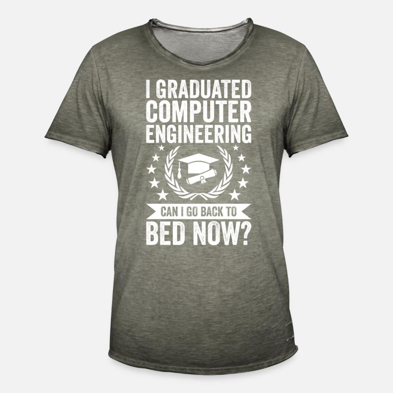 I have completed computer engineering - Men's Vintage T-Shirt - vintage khaki