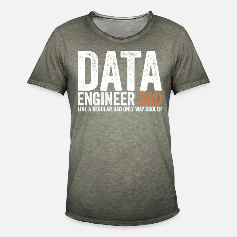 Papa - Data Engineer - Men's Vintage T-Shirt - vintage khaki
