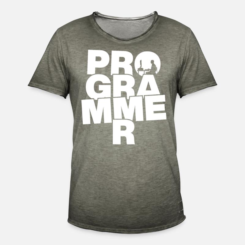 Métier de programmeur - Programmeur - T-shirt vintage Homme - vintage kaki