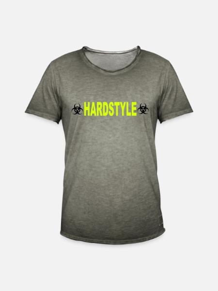 Hardstyle - Männer Vintage T-Shirt - Vintage Khaki