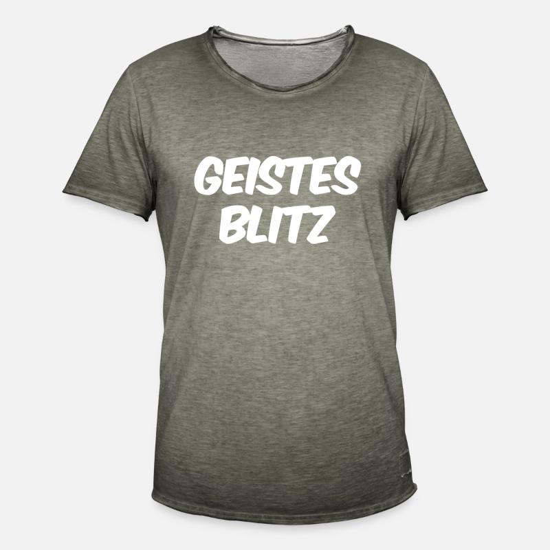 ich hatte eine super Idee - Männer Vintage T-Shirt - Vintage Khaki