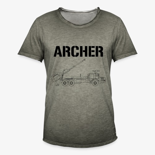 Artillerisystem ARCHER 15,5 cm - Vintage-T-shirt herr