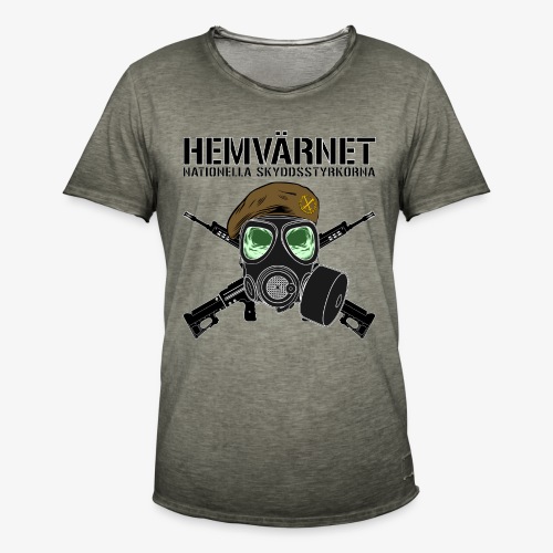 Hemvärnet - Skyddsmask 90 + Ak 4C - Vintage-T-shirt herr