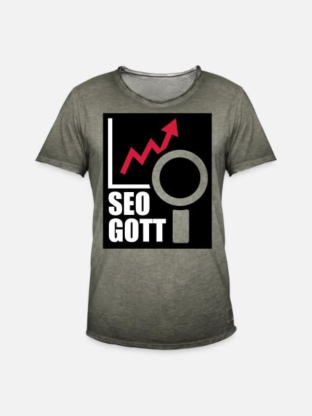 seo - Männer Vintage T-Shirt - Vintage Khaki
