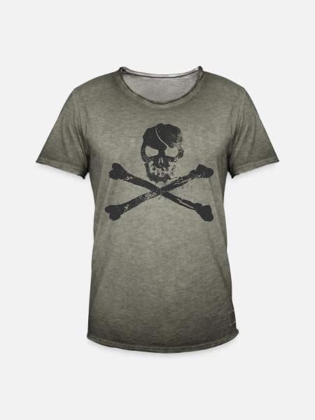 Schädel - Männer Vintage T-Shirt - Vintage Khaki