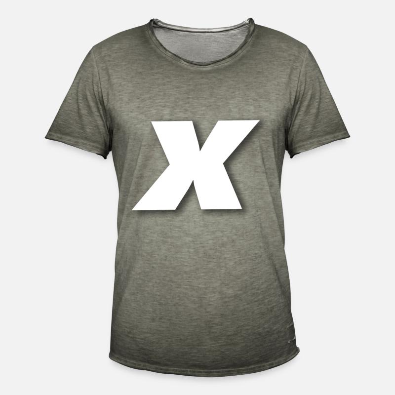X oder mal - Männer Vintage T-Shirt - Vintage Khaki