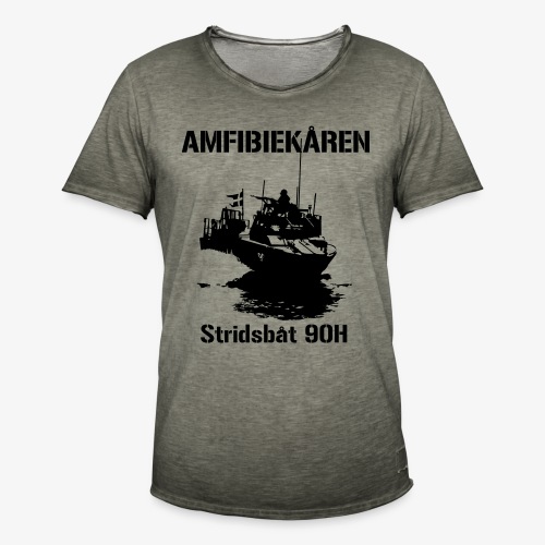 Amfibiekåren - Stridsbåt 90H - Vintage-T-shirt herr