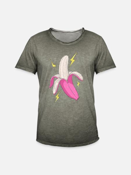 Power Banana - Männer Vintage T-Shirt - Vintage Khaki