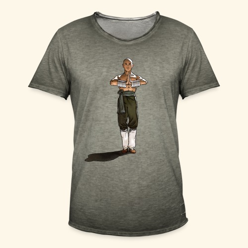 Shaolin kriger munk - Herre vintage T-shirt