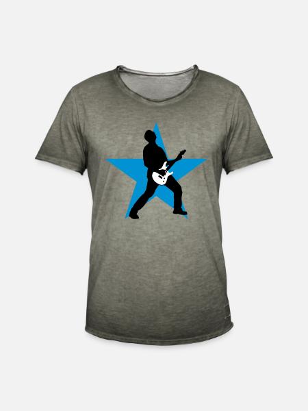 guitarstar_032012_b_3c - Men's Vintage T-Shirt - vintage khaki