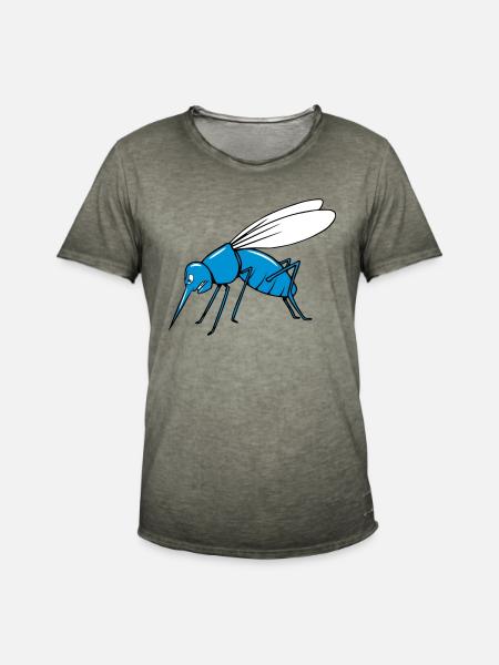 Mücke mosquito - Männer Vintage T-Shirt - Vintage Khaki