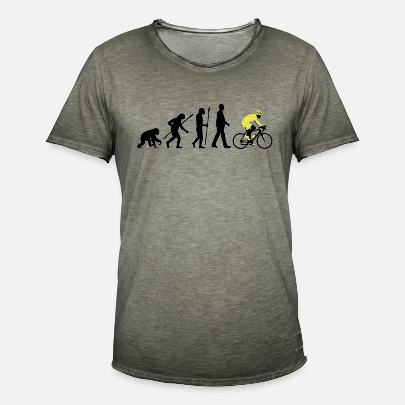 evolution_radfahrer_052012_d_2c - Männer Vintage T-Shirt - Vintage Khaki