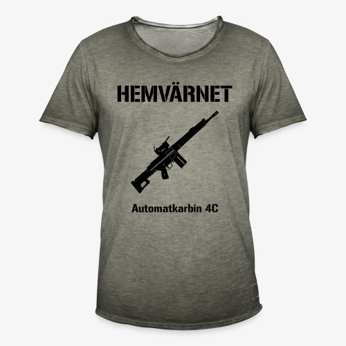 Hemvärnet - Automatkarbin 4C - Vintage-T-shirt herr