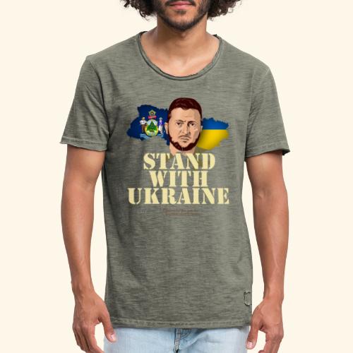 Maine Ukraine - Männer Vintage T-Shirt