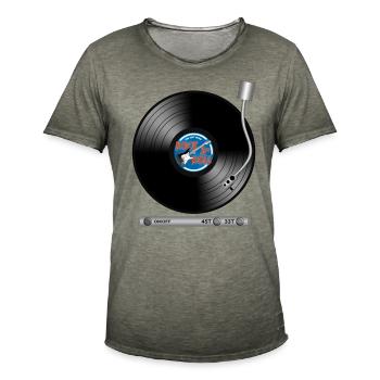 Drehscheibe Scheibe - Männer Vintage T-Shirt - Vintage Khaki - Vorne - Jose (178cm)