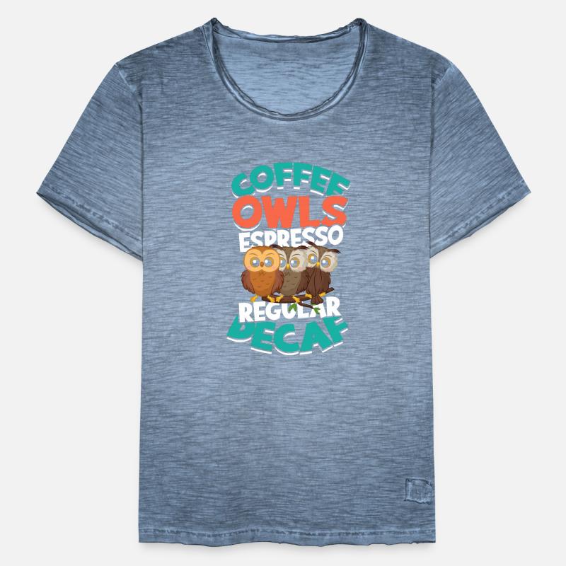 Coffee Owls Espresso Regular Decaf - Decaf Coffee Men's Vintage T-Shirt