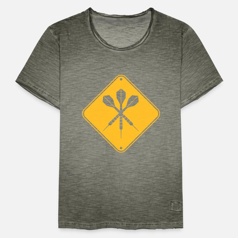 note warning sign caution caution zone ticket Men's Vintage T-Shirt