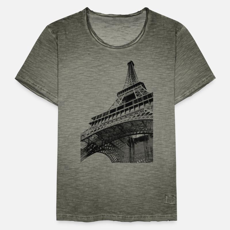 Eiffel Tower Men's Vintage T-Shirt