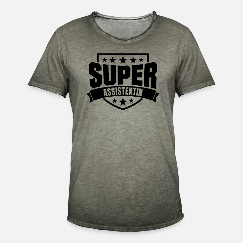 Super Assistentin - Männer Vintage T-Shirt - Vintage Khaki