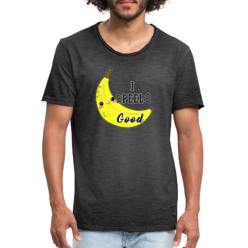 I Peel Good Banana divertente kawaii carina - Maglietta vintage da uomo