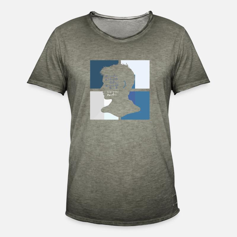 Math Geometry Math Problems - Men's Vintage T-Shirt - vintage khaki
