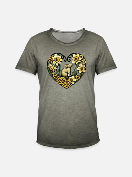 Nagetier-Liebe - Männer Vintage T-Shirt - Vintage Khaki