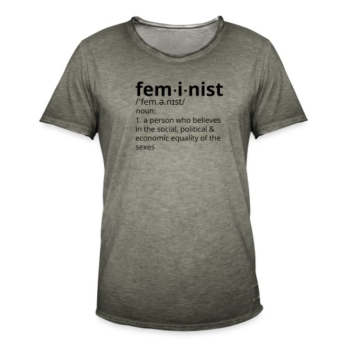 Feminist definition - Herre vintage T-shirt