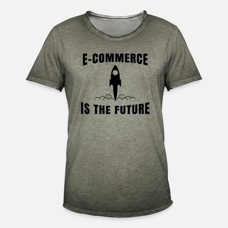 Ecommerce Online Handel Spruch E-Commerce - Männer Vintage T-Shirt - Vintage Khaki