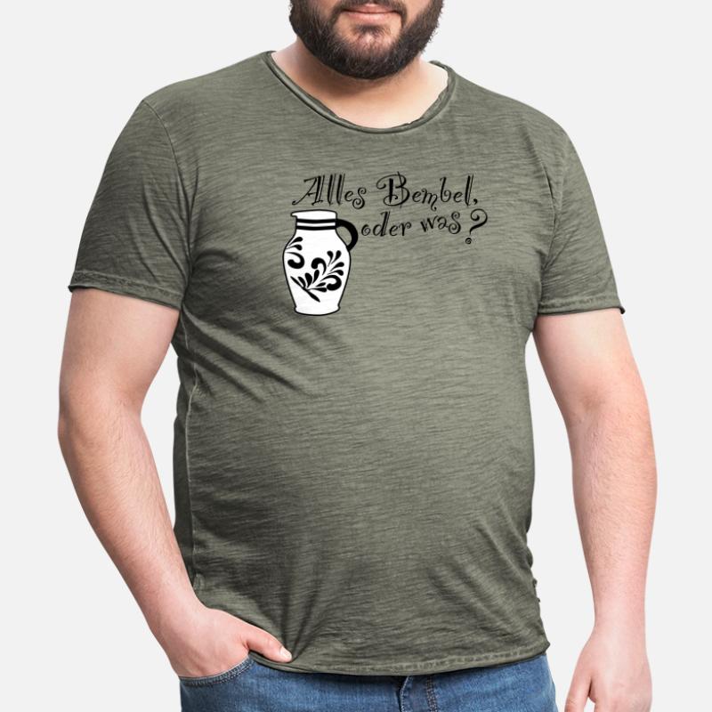 Alles Bembel oder was? Männer Vintage T-Shirt