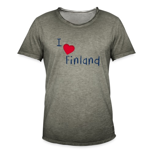 I Love Finland - Miesten vintage t-paita