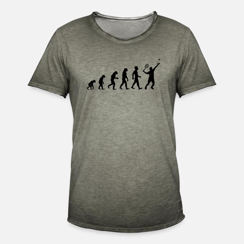 evolution badminton - Männer Vintage T-Shirt - Vintage Khaki