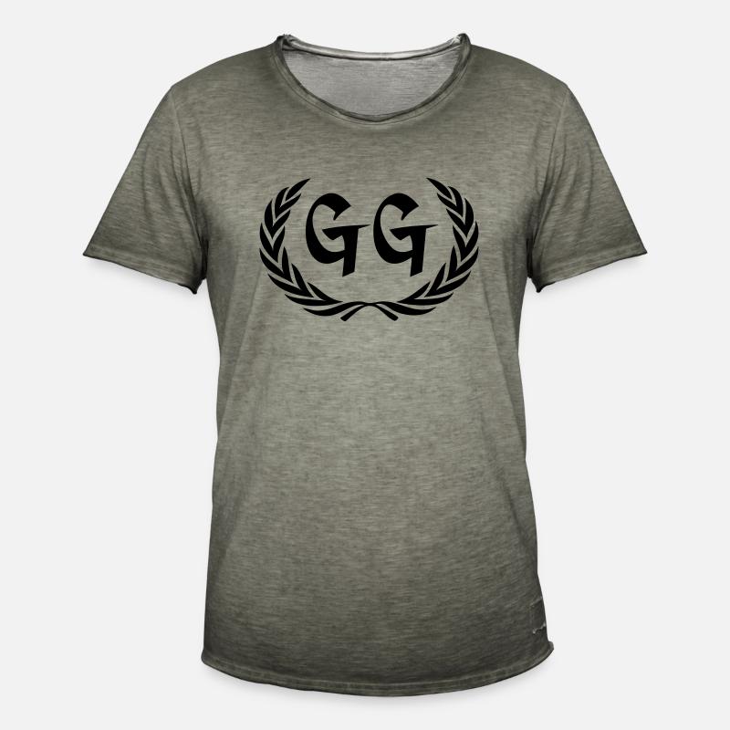 gg - Männer Vintage T-Shirt - Vintage Khaki