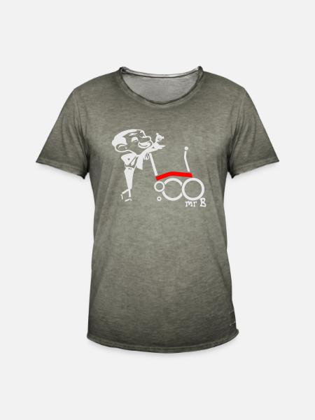 WETTBEWERB X Brompton Mr. B - Männer Vintage T-Shirt - Vintage Khaki
