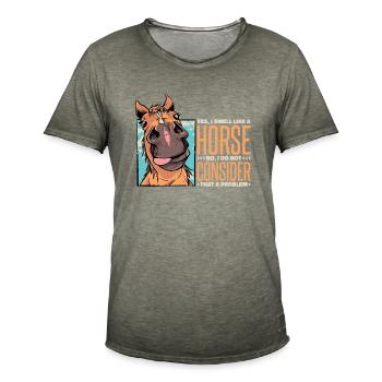 pferde Reiterin Reiten Pferd Pferdesprüche - Männer Vintage T-Shirt - Vintage Khaki - Vorne