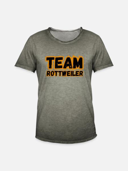 Team Rottweiler - Männer Vintage T-Shirt - Vintage Khaki