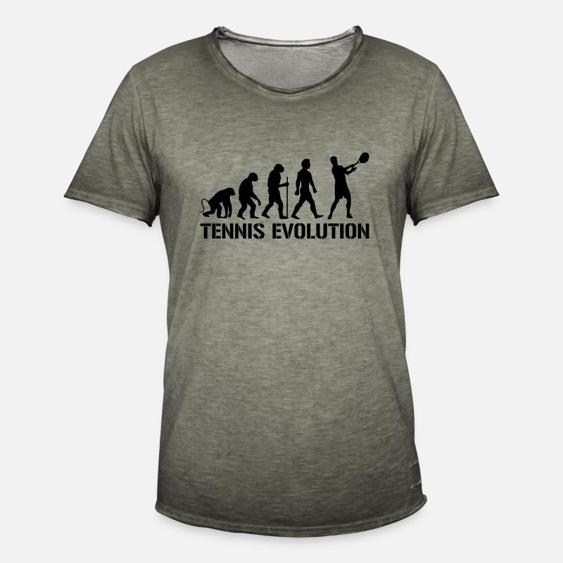 evolution tennis - Männer Vintage T-Shirt - Vintage Khaki