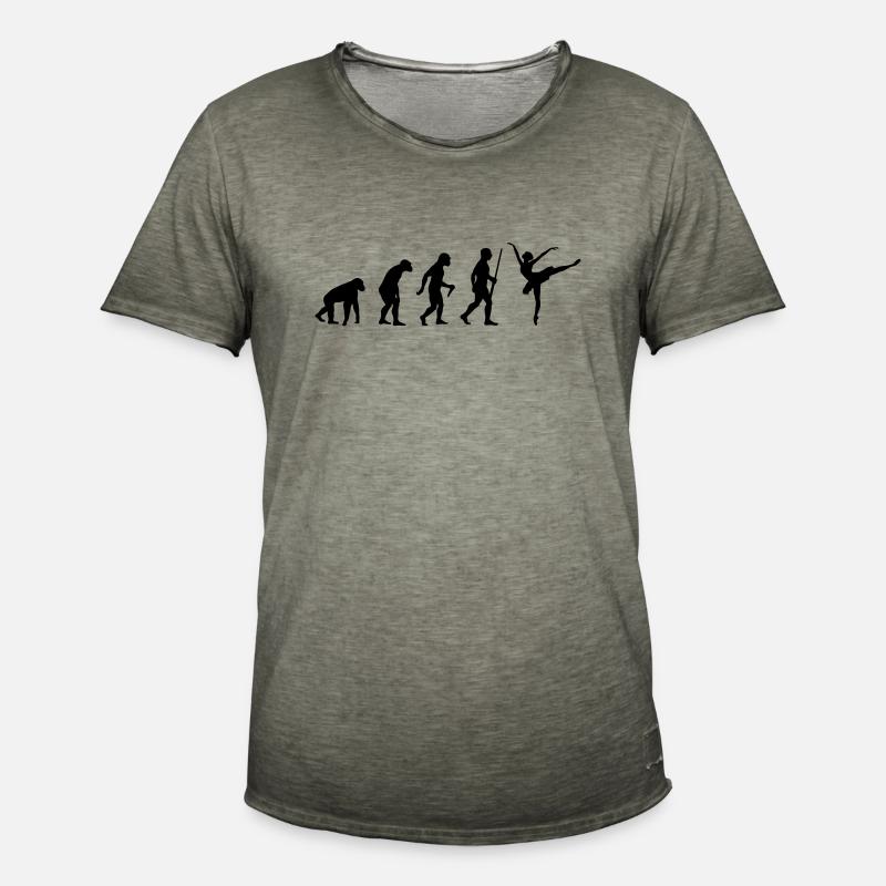 Ballett Evolution - Männer Vintage T-Shirt - Vintage Khaki